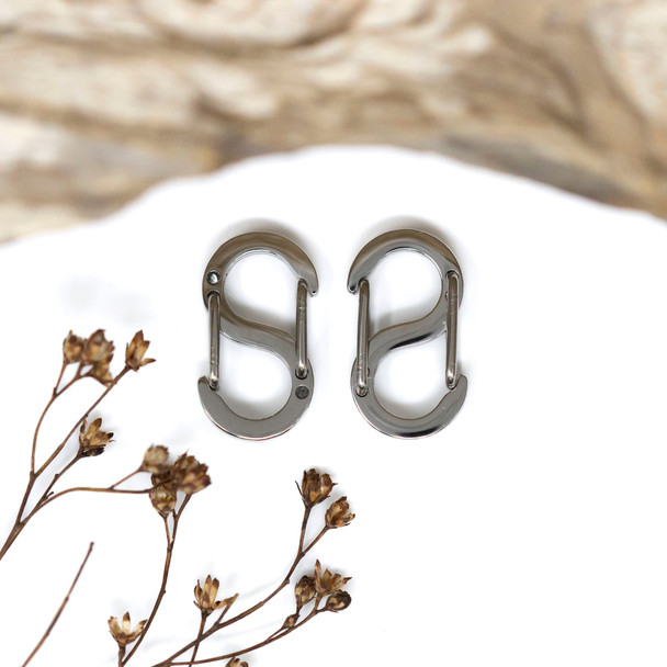 Stainless Steel 19x10mm Double S Snap Clasp