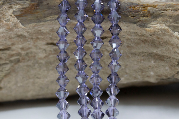 Swarovski Crystal Provence Lavender Satin 5328 4mm Bicones