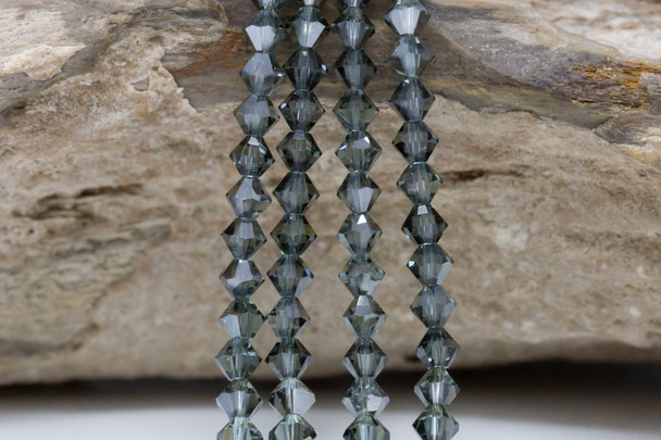 Swarovski Crystal Indian Sapphire Satin 5328 4mm Bicones