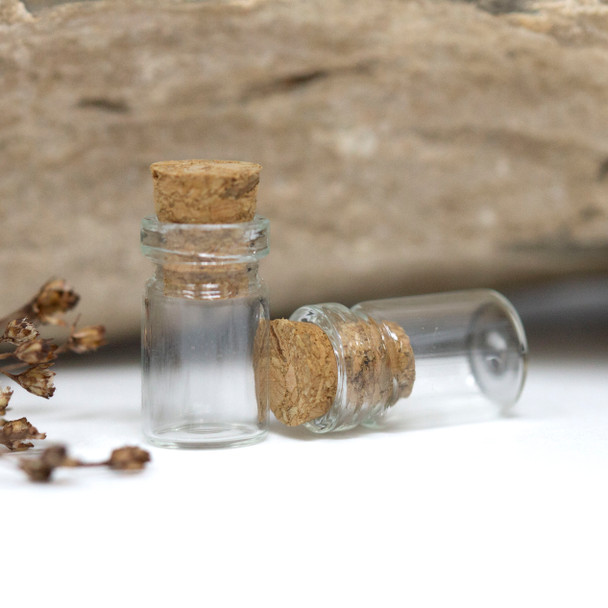Glass Bottle with Cork 21x10
