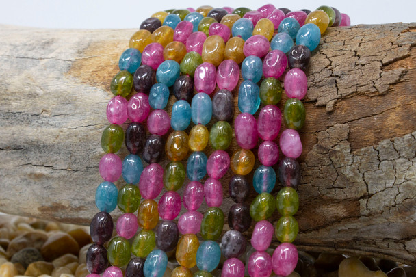 Jade Polished 6-9mm Tourmaline Color Nugget