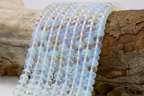 Opalite Polished 5x8mm Smooth Rondelle