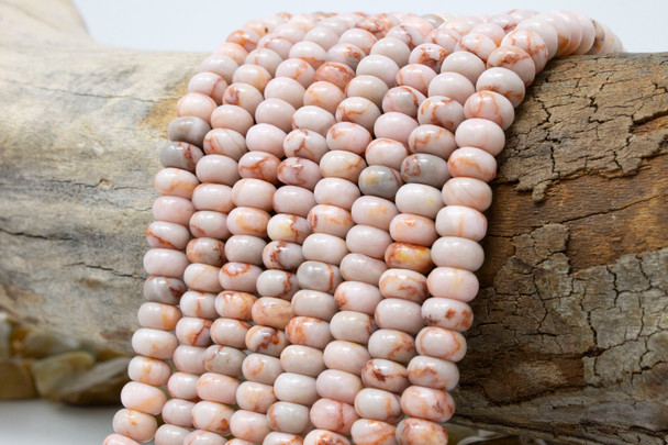 Red Imperial Jasper Polished 5x8mm Smooth Rondelle