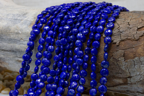 Natural Lapis AA Grade Polished 6mm Coin