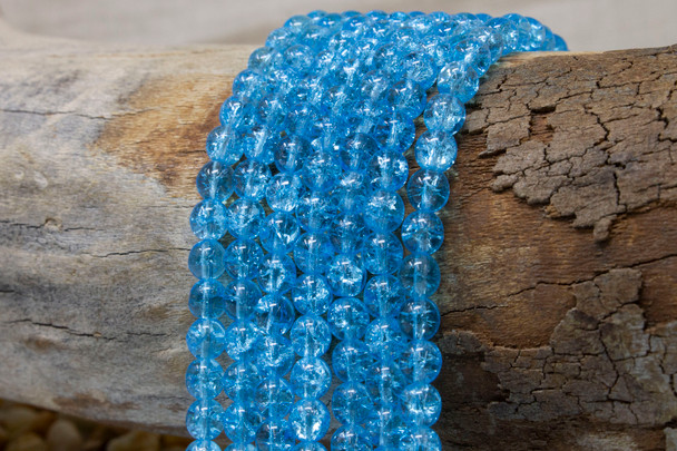 Czech Glass 6mm Round -- Aquamarine