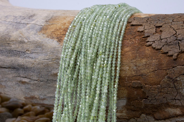 Prehnite Polished 1.8-2mm Faceted Round