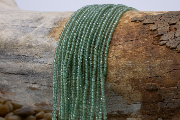 Green Apatite Polished 2mm Faceted Round