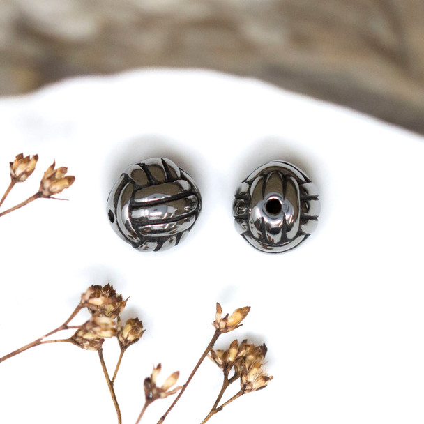 Stainless Steel 7mm Volleyball Bead
