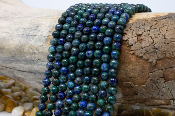 Chrysocolla Dyed Polished 6mm Round