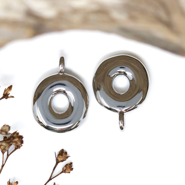 Platinum Plated Letter "O" Charm