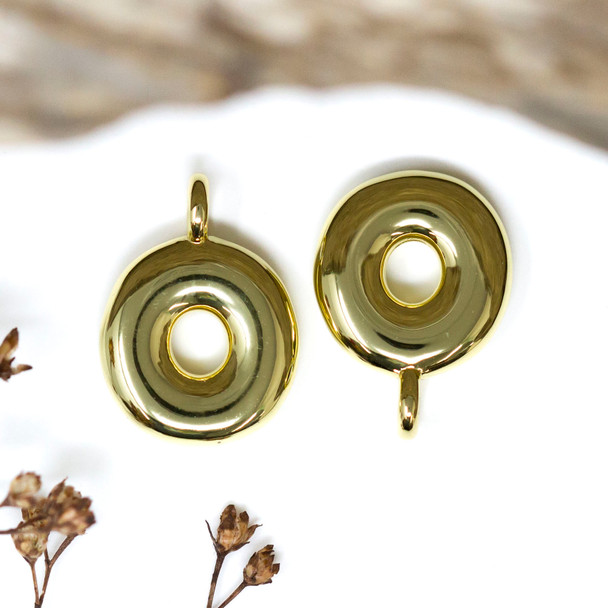 18kt Gold Plated Letter "O" Charm
