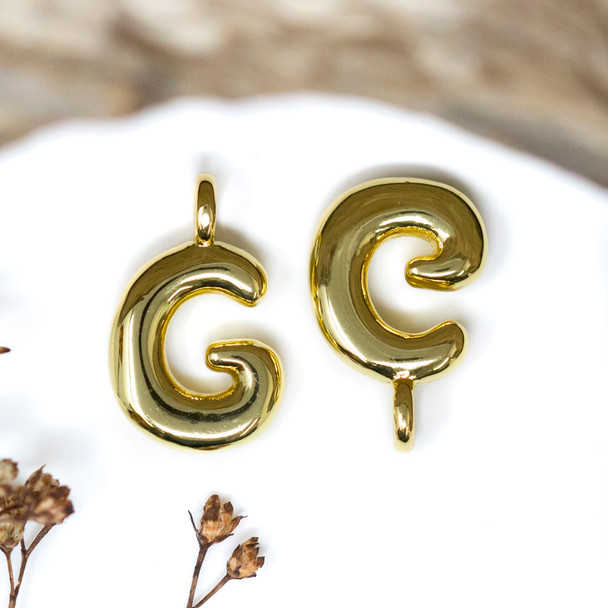 18kt Gold Plated Letter "G" Charm