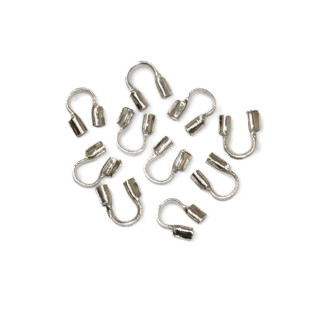 Platinum Plated Cable Thimbles .031" Hole - 10 Pieces