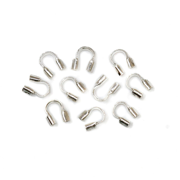 Silver Plated Cable Thimbles .031" Hole - 10 Pieces