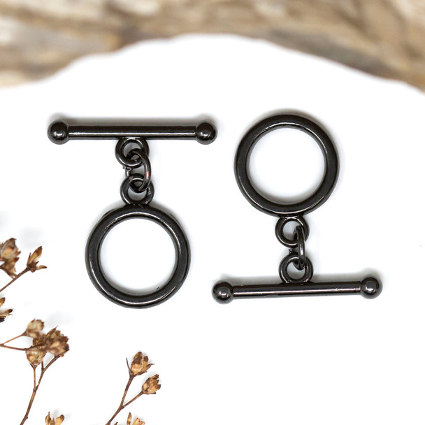Gunmetal Plated 14mm Toggle and Eye