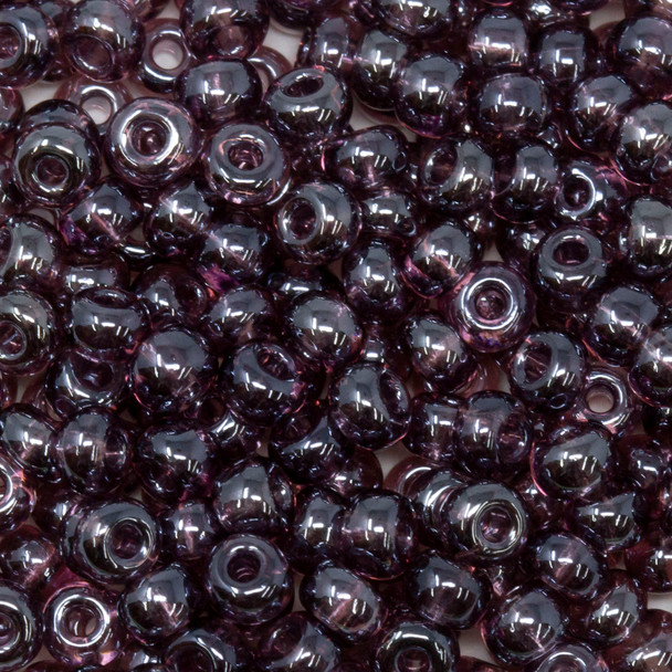Size 6 Czech Seed Beads -- 59 Amethyst Luster