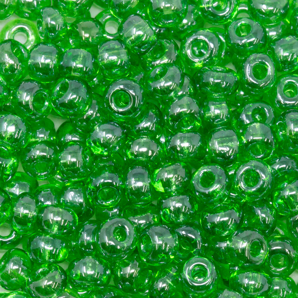 Size 6 Czech Seed Beads -- 640 Peridot Luster