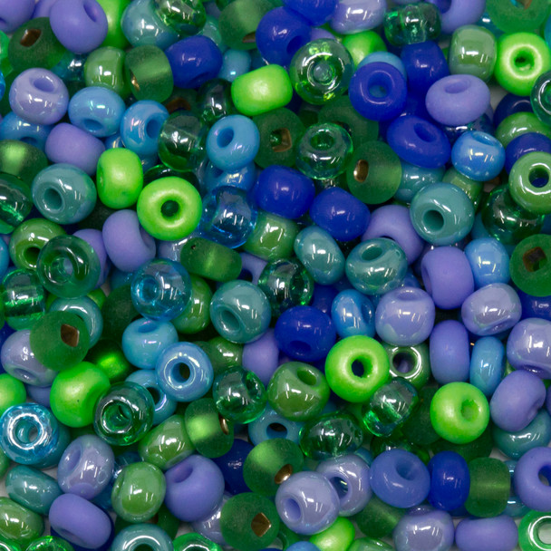 Size 6 Czech Seed Beads -- 1228 Aquarius