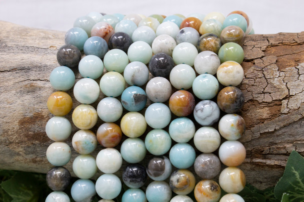 Amazonite Polished Multi Color 10mm Round