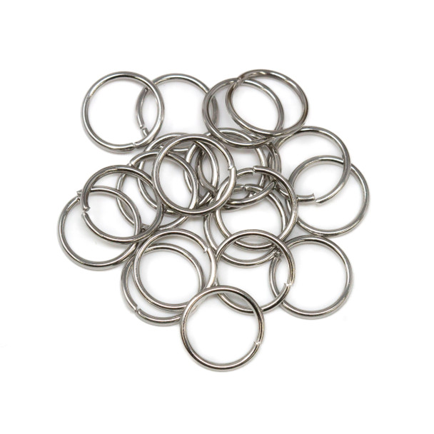 Stainless Steel 10mm Round 18 Gauge OPEN Jump Rings - 20 Pieces