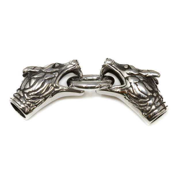 Stainless Steel 6mm Cord - Dragon Spring Gate Clasp