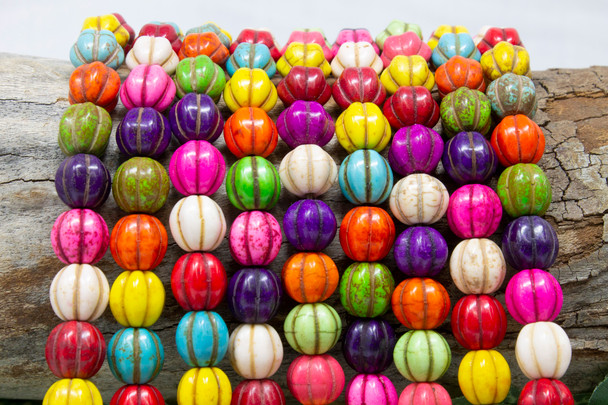 Magnesite Multi Color Polished 10mm Pumpkin