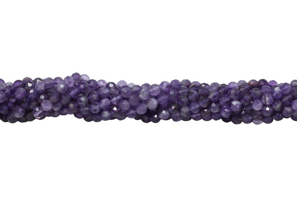 Amethyst Polished 4mm Faceted Round