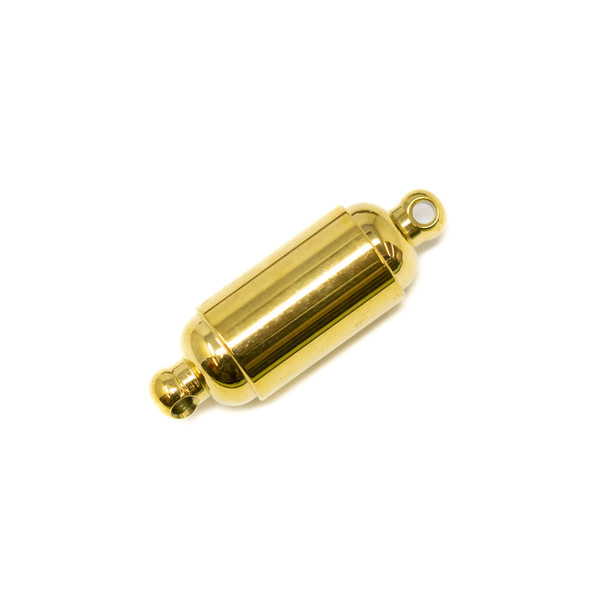Gold Plated Stainless Steel 23x7.5mm Magnetic Tube Clasp