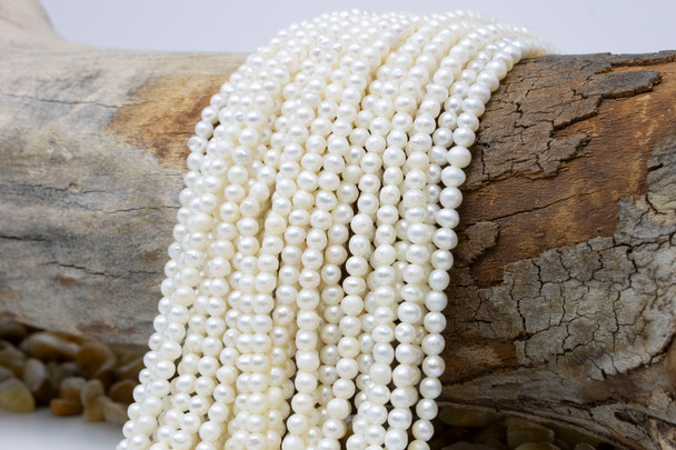 Freshwater Pearls Polished White 5-7mm Rice