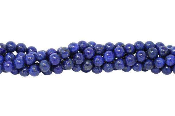 Dyed Lapis A Grade Polished 8mm Round
