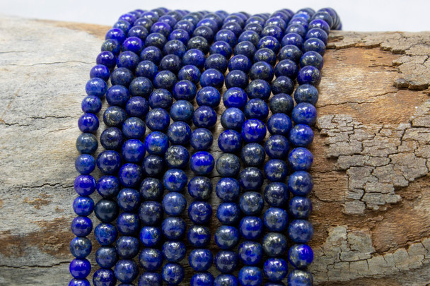 Dyed Lapis A Grade Polished 6mm Round