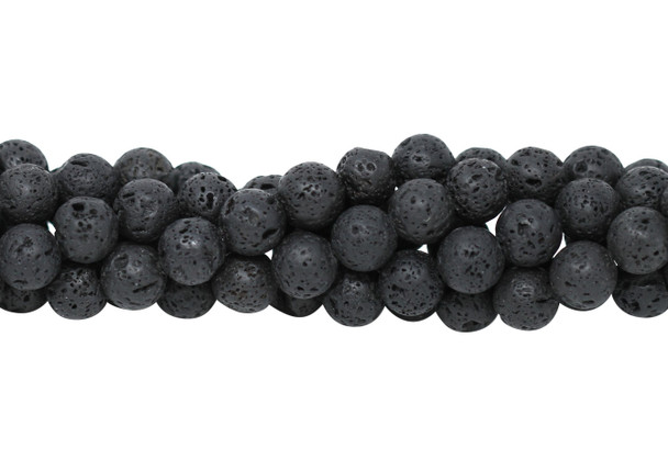Lava Rock Coated Natural 12mm Round