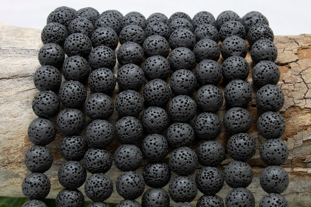 Lava Rock Natural 10mm Round