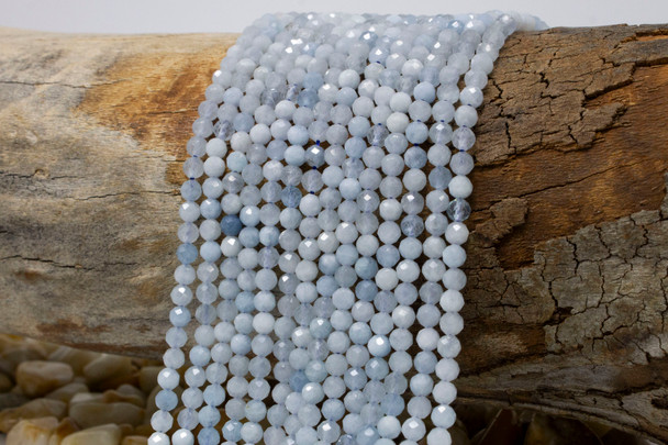 Aquamarine Polished 4mm Faceted Round