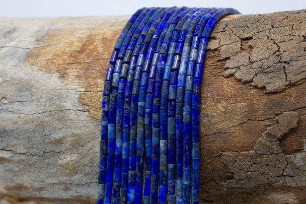 Lapis Polished 2x4mm Tubes