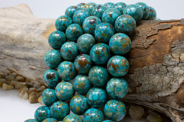 Reconstructed Natural Turquoise 16mm Round