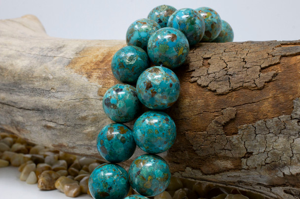 Reconstructed Natural Turquoise 18mm Round