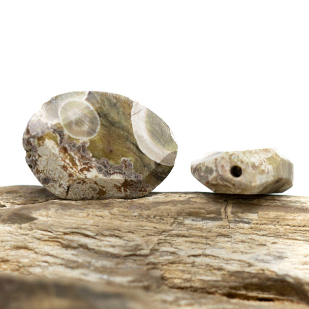 Imperial Jasper Polished 20x28mm Faceted Drop