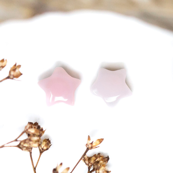 Queen Conch Shell A Grade Polished 8mm Natural Pink Star Bead