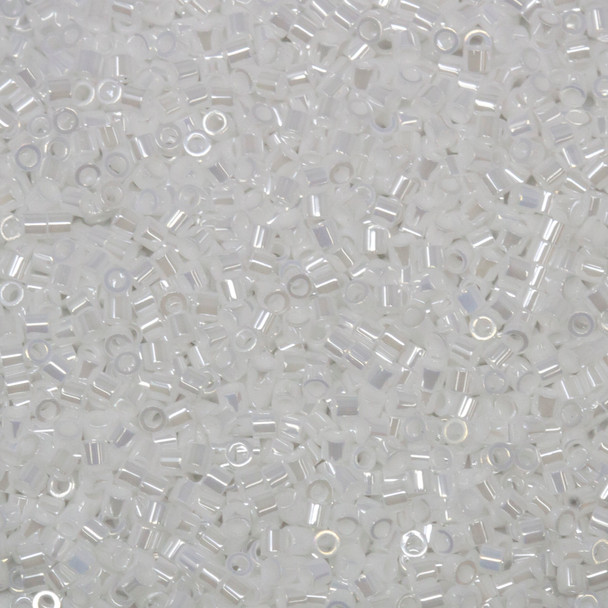 Delicas Size 15 Miyuki Seed Beads -- 201 White Pearl