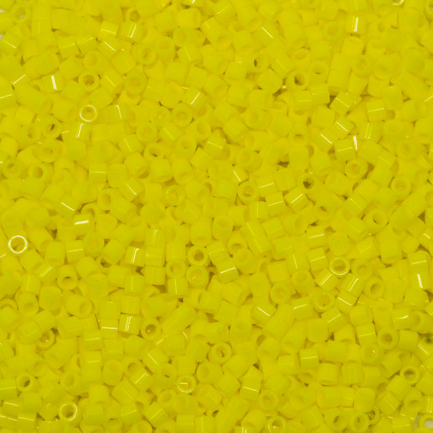Delicas Size 15 Miyuki Seed Beads -- 721 Opaque Yellow