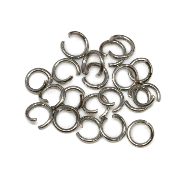 Stainless Steel 5mm 21 Gauge OPEN Jump Rings - 20 Pieces