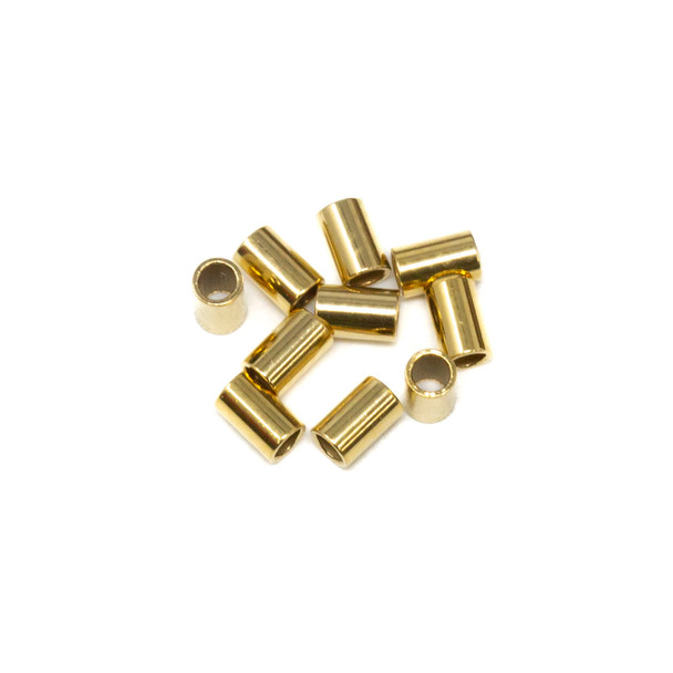 14K Gold Filled 2x3mm Crimps - 10 Pieces
