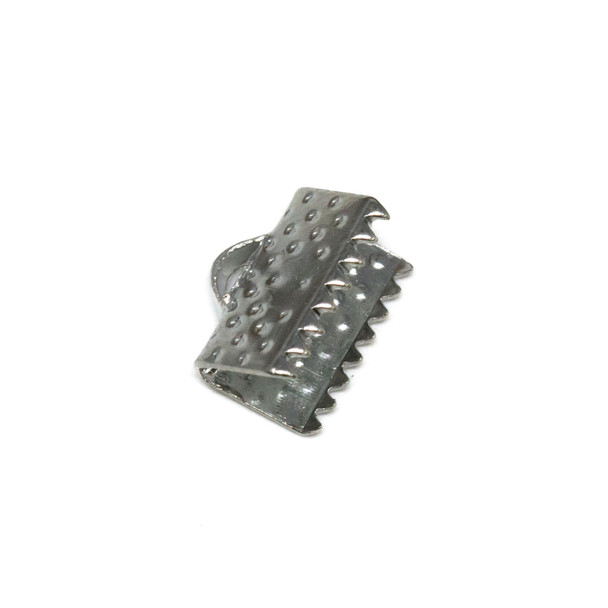 Platinum Plated 10mm Flat Crimp End