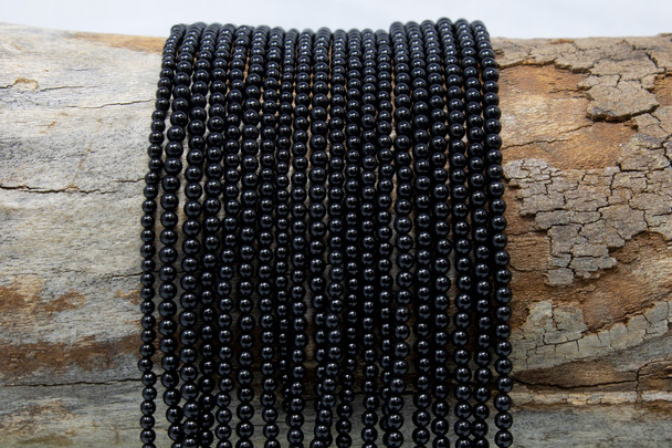 Black Onyx Grade A Polished 2mm Round