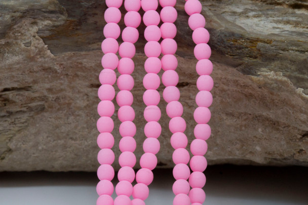 Czech Glass 3mm  Round -- Bondell Pink