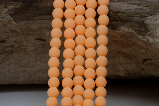 Czech Glass 4mm  Round -- Bondell Orange