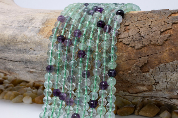 Rainbow Fluorite AB Grade Polished 6mm Round