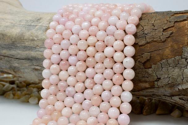 Pink Morganite Polished 8mm Round