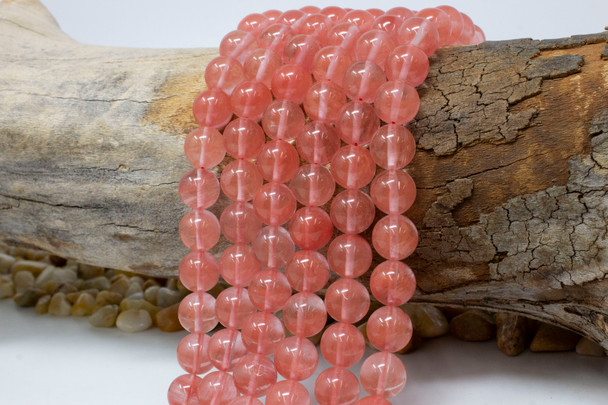 Red Cherry Quartz Polished 10mm Round